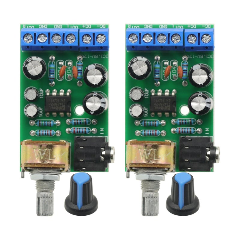 GODIYMODULES 2pcs TDA2822M 2.0 Stereo Dual Channel Amp AUX Audio Amplifier Board DC1.8-12V - Image 5